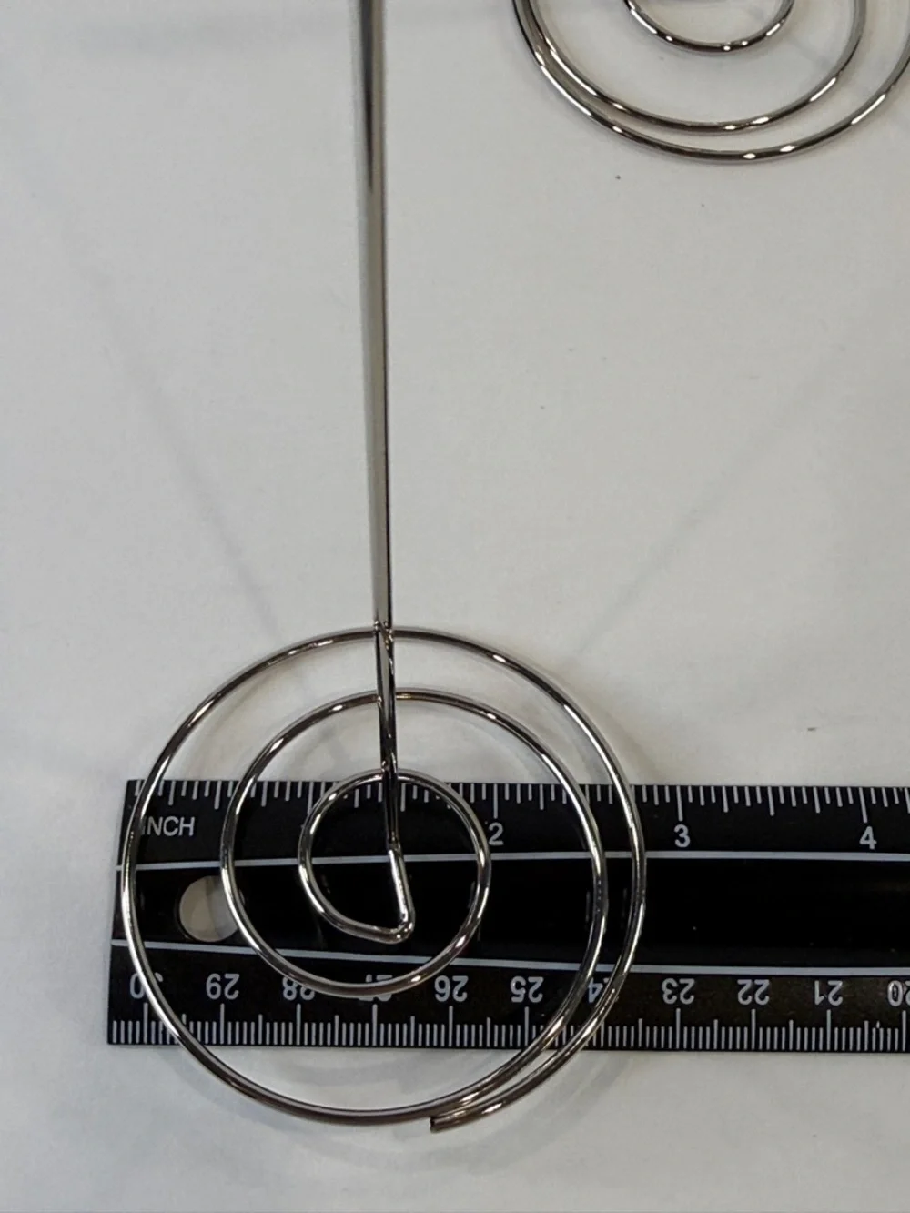 8”-9” 🌀 10pc Silver Spiral 🌀Place Card Holders Photo Clip Stands Wedding Decor